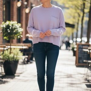 Madewell Lilac Knit Top